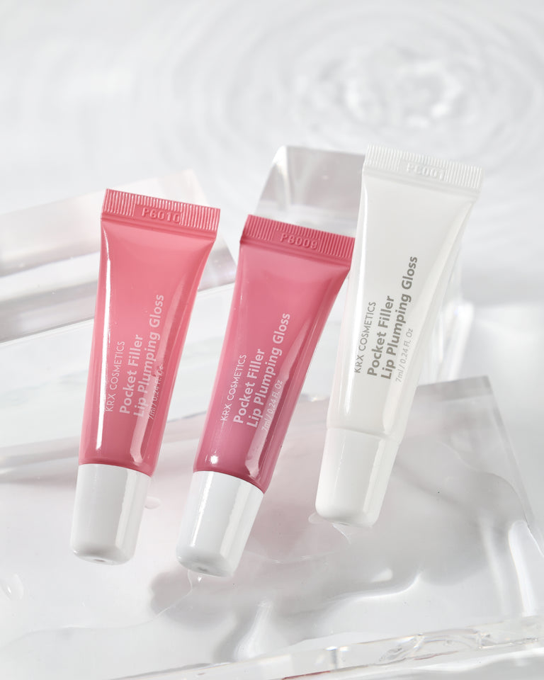 Pink lip plumper gloss for a natural Korean pout