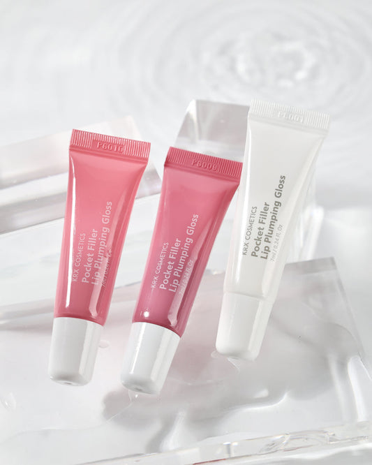 Pink lip plumper gloss for a natural Korean pout