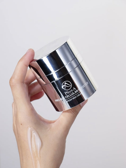 Hydrating Korean anti-aging cream with spider silk
