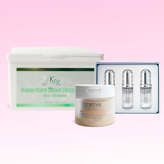 Korean rosacea rescue professional-grade skincare product bundle for redness and inflammation