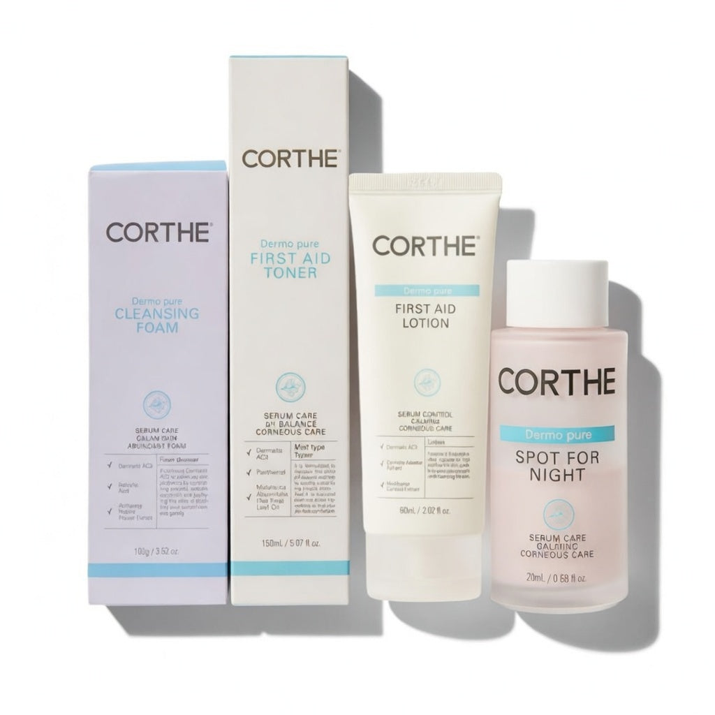 美容液 CQT.CQ3.CQC+ Clear Blackheads & Oily Skin | Corthe First Aid Acne Bundle