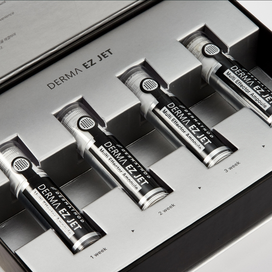 Professional at-home Korean microneedling kit for firming sagging skin and reducing fine lines using 10% liposomized EGF.