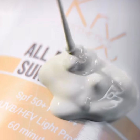KrX Sunblocker SPF 50 PA+++ infused with Vitamin E (Tocopherol); a professional-grade solution that solves the "invisible damage" problem by neutralizing free radicals that bypass physical filters, providing an essential second layer of biological defense for long-term skin health.