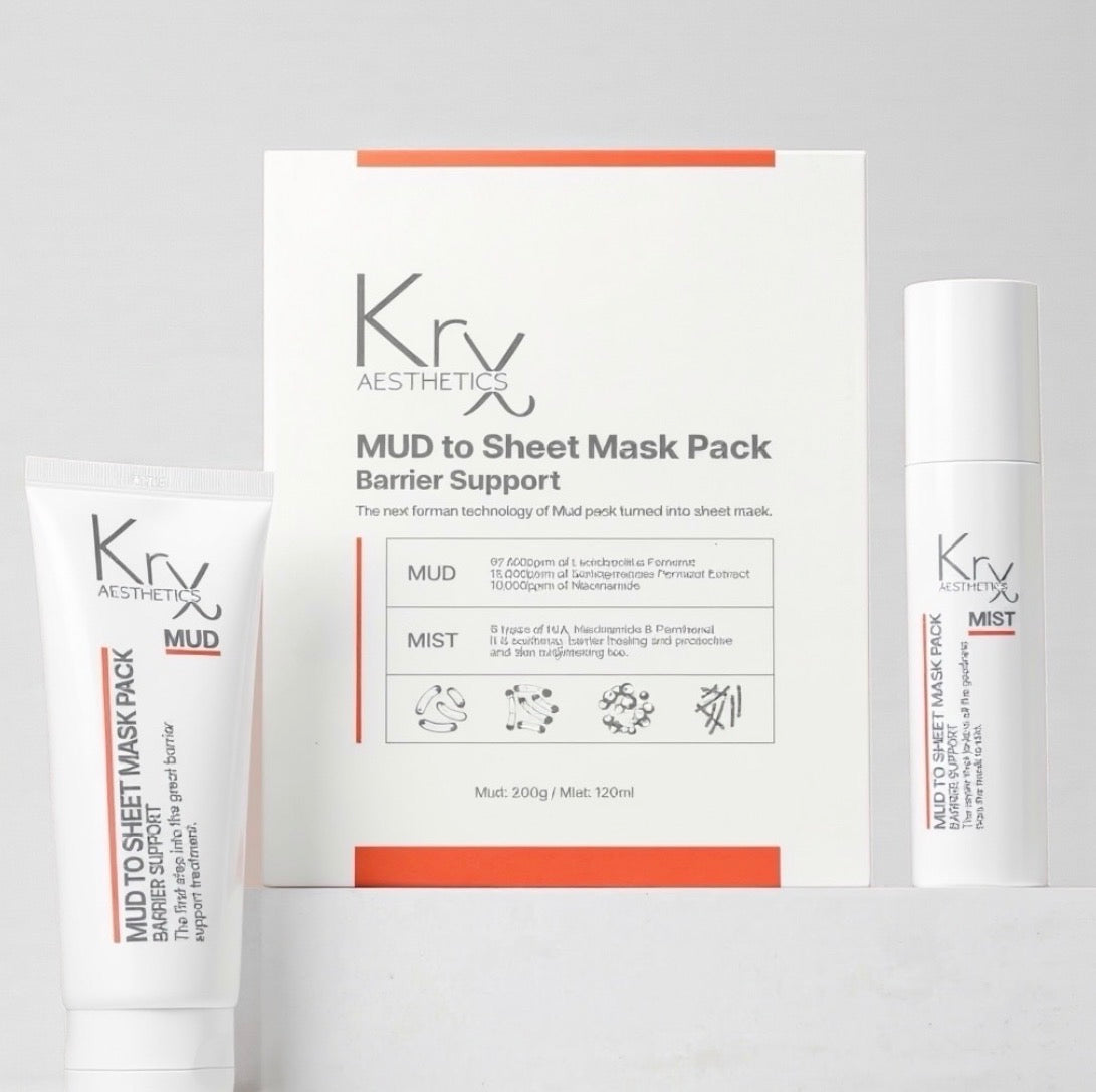 Stop stripping your skin. Experience the KrX Mud to Sheet Mask, a professional Korean mask that uses 97,000 ppm Lactobacillus Ferment to protect your barrier while performing a deep pore detox.