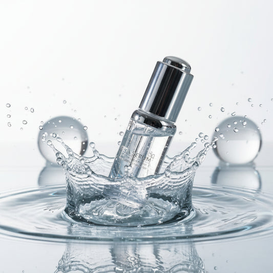 The 4-ingredient formula of NeoGenesis Beta-Glucan Serum; a minimalist solution that solves "reactive-stinging" by excluding all fragrances and fillers, providing a safe, concentrated environment for barrier restoration.