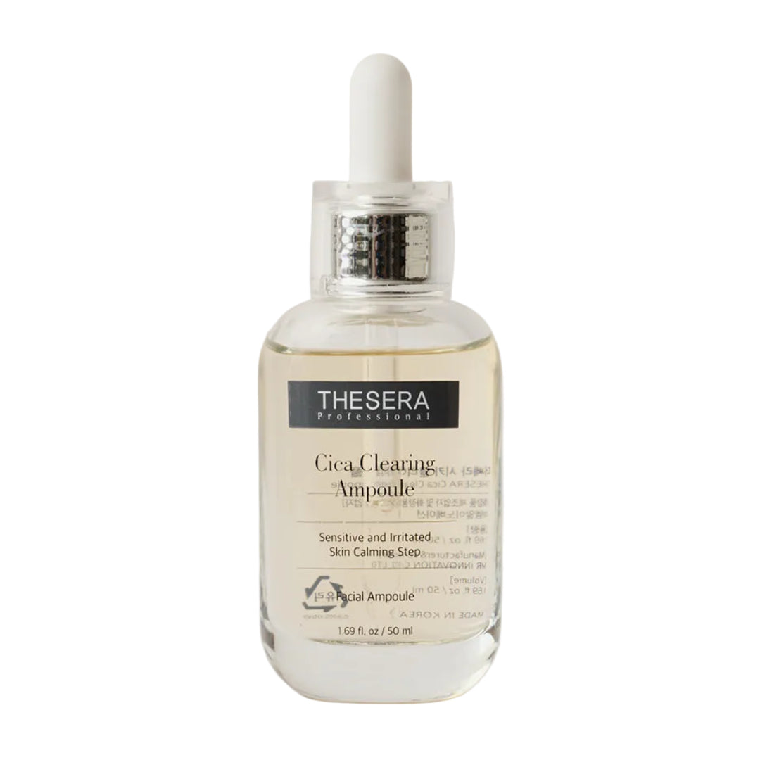 Thesera Cica Clearing Ampoule 50ml, clinical grade Korean Centella serum for acne prone skin with fast USA shipping