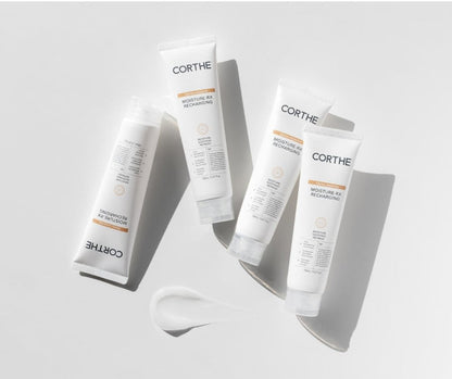 Korean skincare products with Aloe Vera and Hyaluronic Acid - Corthe gel moisturizer