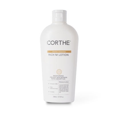 Korean oil-free moisturizer for sensitive and acne-prone skin | Corthe Rich M Lotion