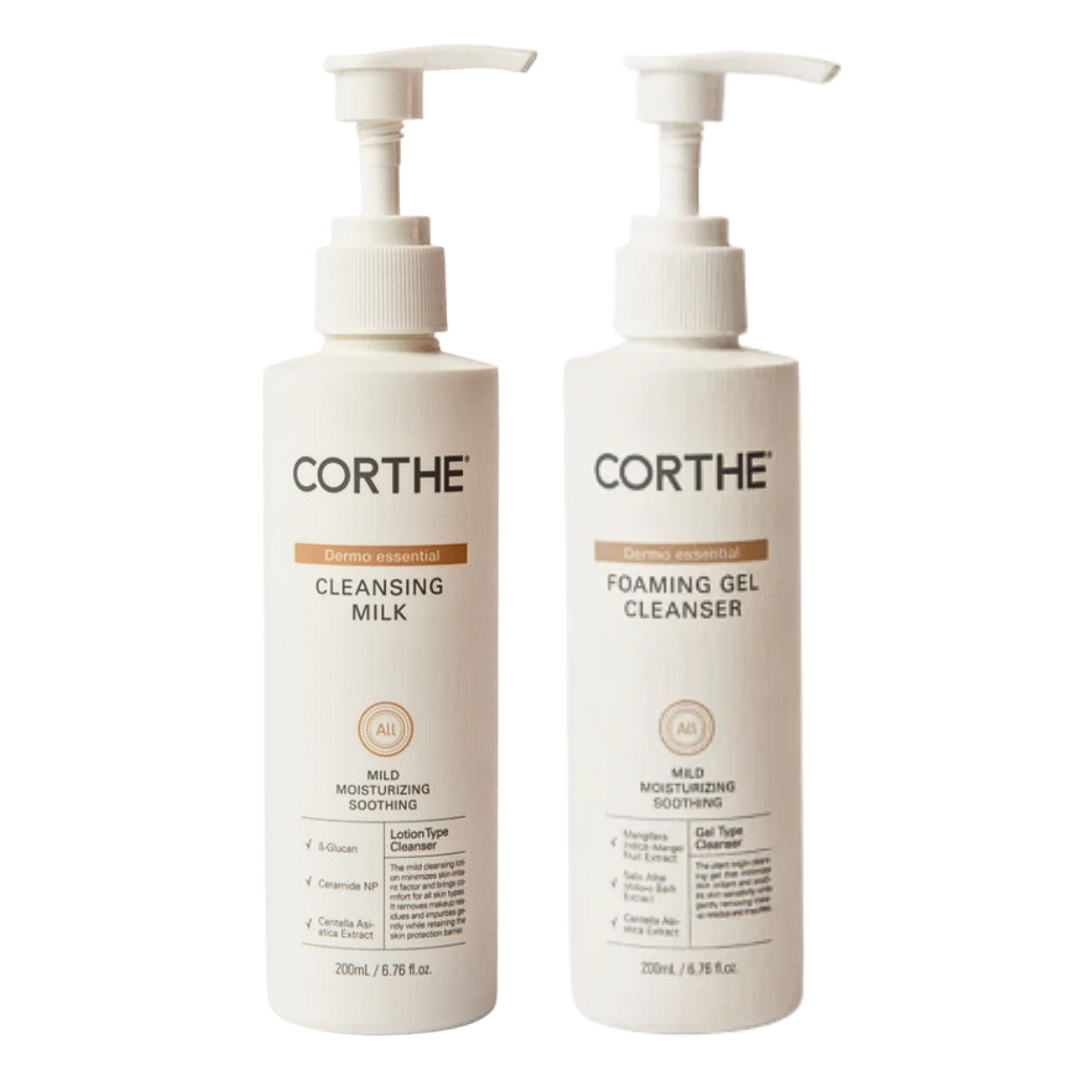 Korean hydrating double cleanse kit for dry skin | Professional grade Korean skincare products