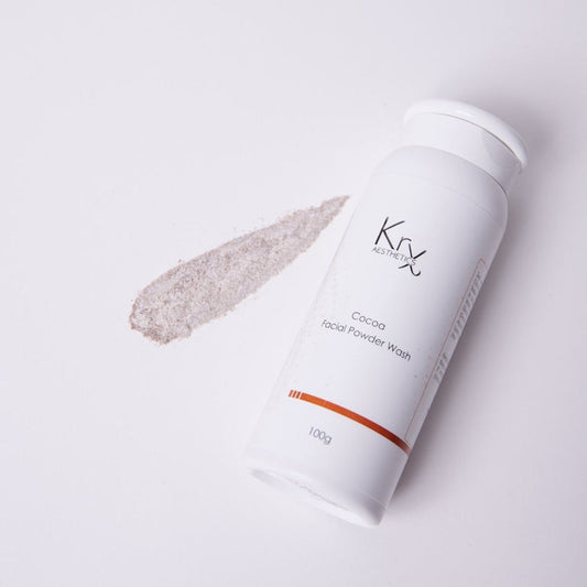 Powder-to-foam Korean face cleanser - KrX Cocoa Powder Wash