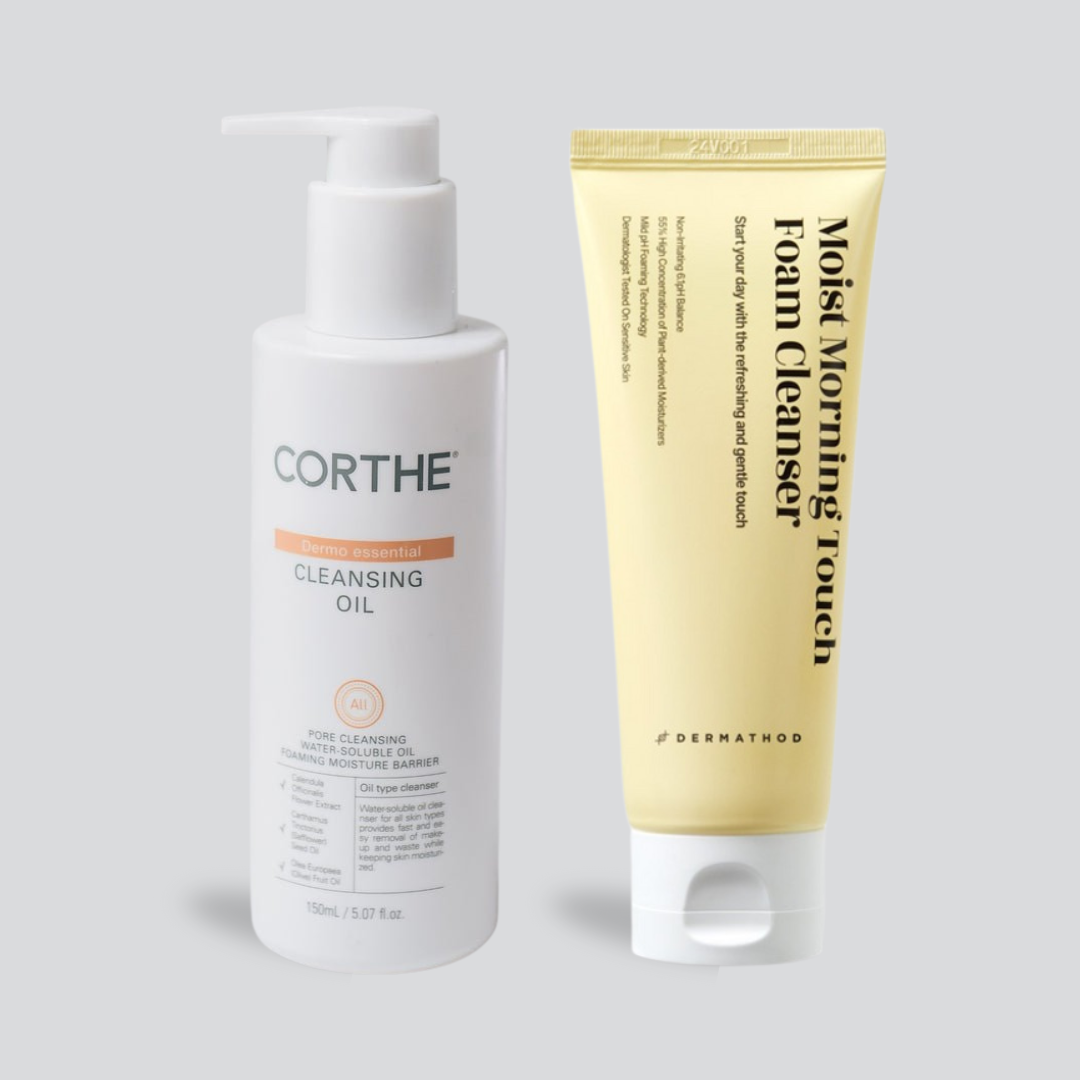 Korean Soothing Double Cleanse for Sensitive Skin