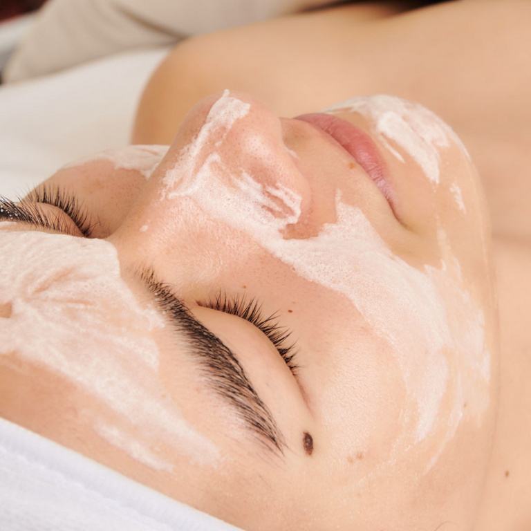 Korean oxygen peel with spicules and peptides for smooth radiant skin