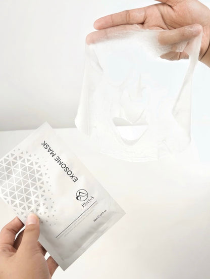 Clinical skin science meets Korean bio-tech: The Pfect-A Exosome Mask uses exosome cellular communication technology to repair damage and calm inflammation on a deep structural level.