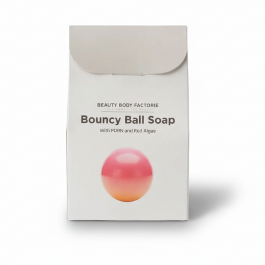 Beauty Body Factorie Bouncy Ball PDRN Soap Korean restorative body cleanser with Sodium DNA Irish Moss and Beta-Carotene for dry aging and stressed skin