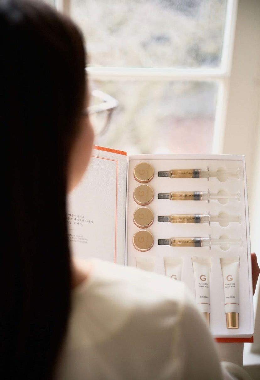 A collection of premium Korean skincare products and facial treatments curated for the Mystic Beauty Bridal Bootcamp, designed to achieve glass skin for brides.
