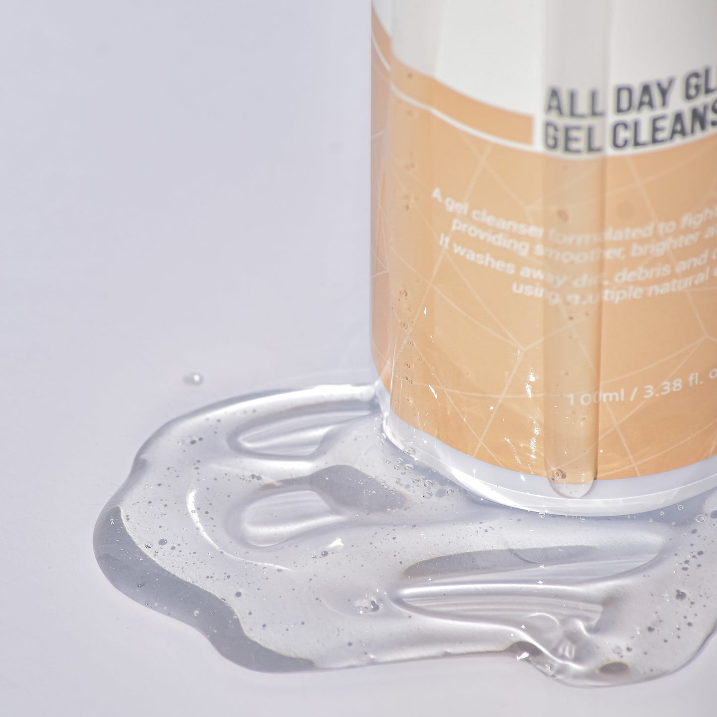 The Brightening Double Cleanse Duo in action; solving the "rebound oiliness" problem by using a pH-balanced, surfactant-safe system that cleanses 100% of impurities while leaving the moisture barrier 100% intact.