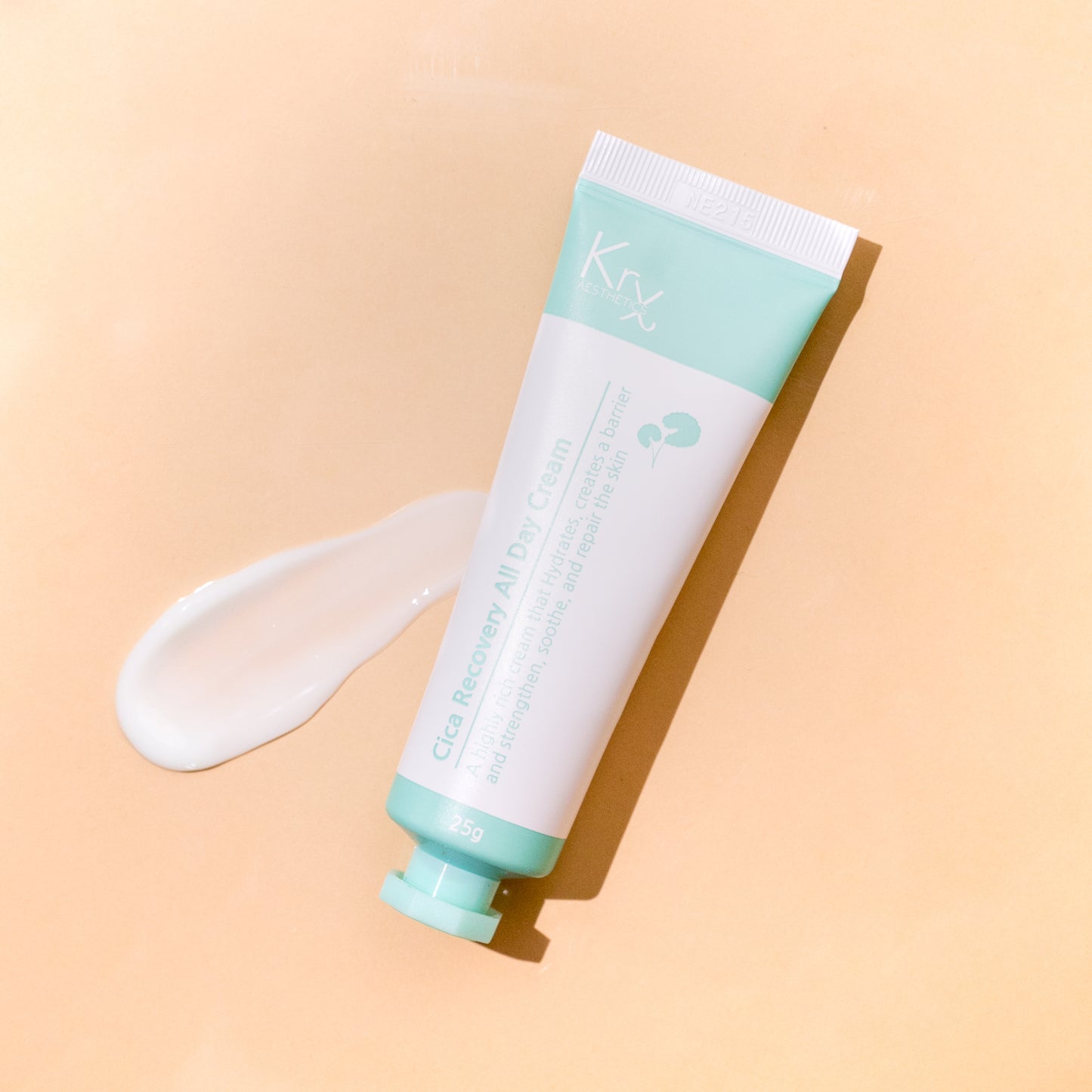 End mid-day skin dehydration with the KrX Cica All Day Cream; its multi-weight Hyaluronic Acid and Ceramide NP matrix lock in moisture for 24 hours of flexible, bouncy skin.