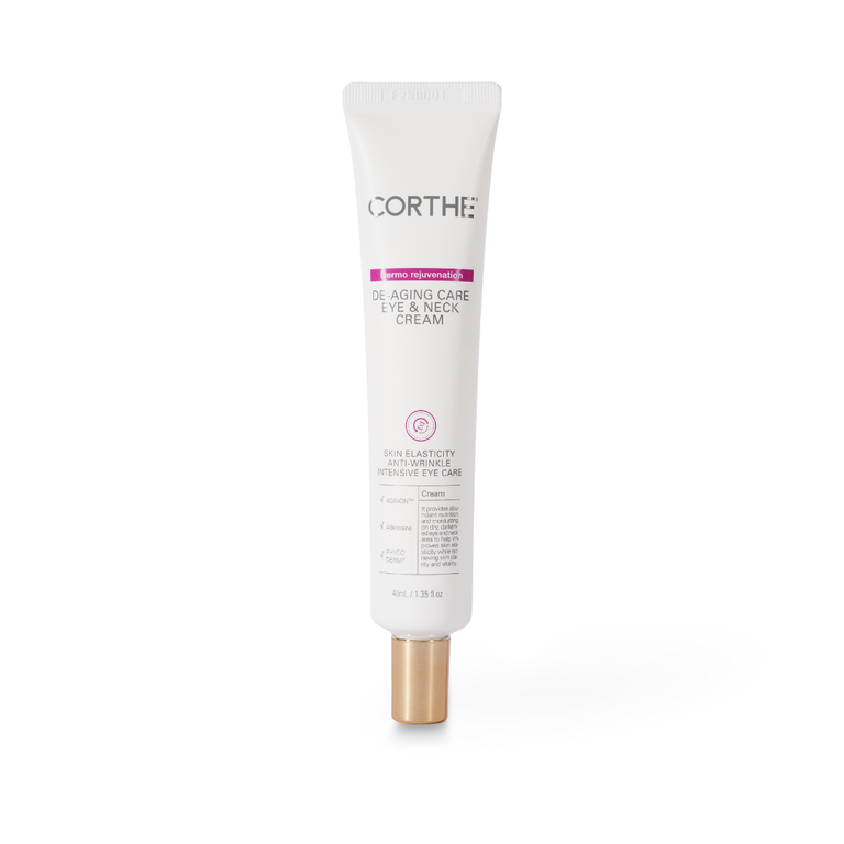 Corthe Dermo Rejuvenation Eye Neck Cream 40ml Korean anti-aging eye and neck cream with triple peptides four-form Hyaluronic Acid and Niacinamide for dark circles puffiness and firmness