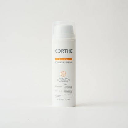 Corthe Dermo Bright Korean Toning Lumedic tyrosinase inhibiting complex toner to fade dark spots.