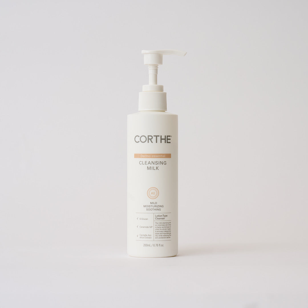 Corthe Dermo Essential Cleansing Milk (200ml) | Clinical Korean Skincare