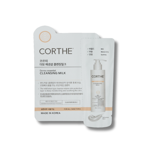 Shop Corthe Dermo Essential Korean Cleansing Milk Samples (20 Pack) | Mystic Beauty & Skincare