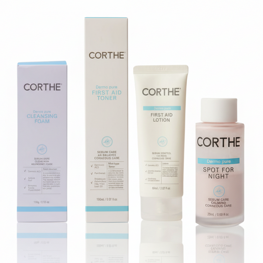 Corthe Korean skincare acne-prone routine for oily skin