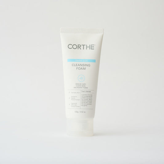 Corthe Dermo Pure First Aid Cleansing Foam For Excessive Oiliness | Clinical Korean Skincare