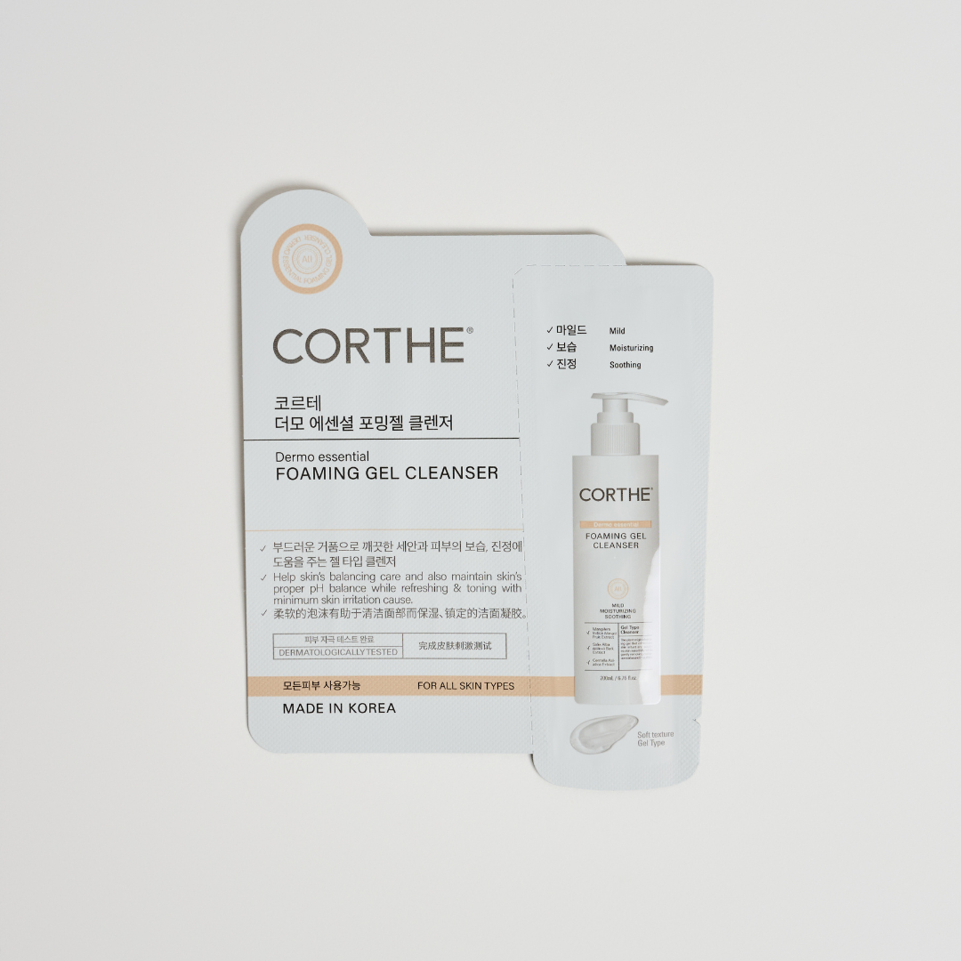 Corthe Foaming Gel Cleanser Sample (20 Pack) – Gentle Papaya Enzymes