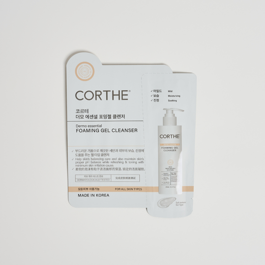Corthe Foaming Gel Cleanser Sample (20 Pack) – Gentle Papaya Enzymes