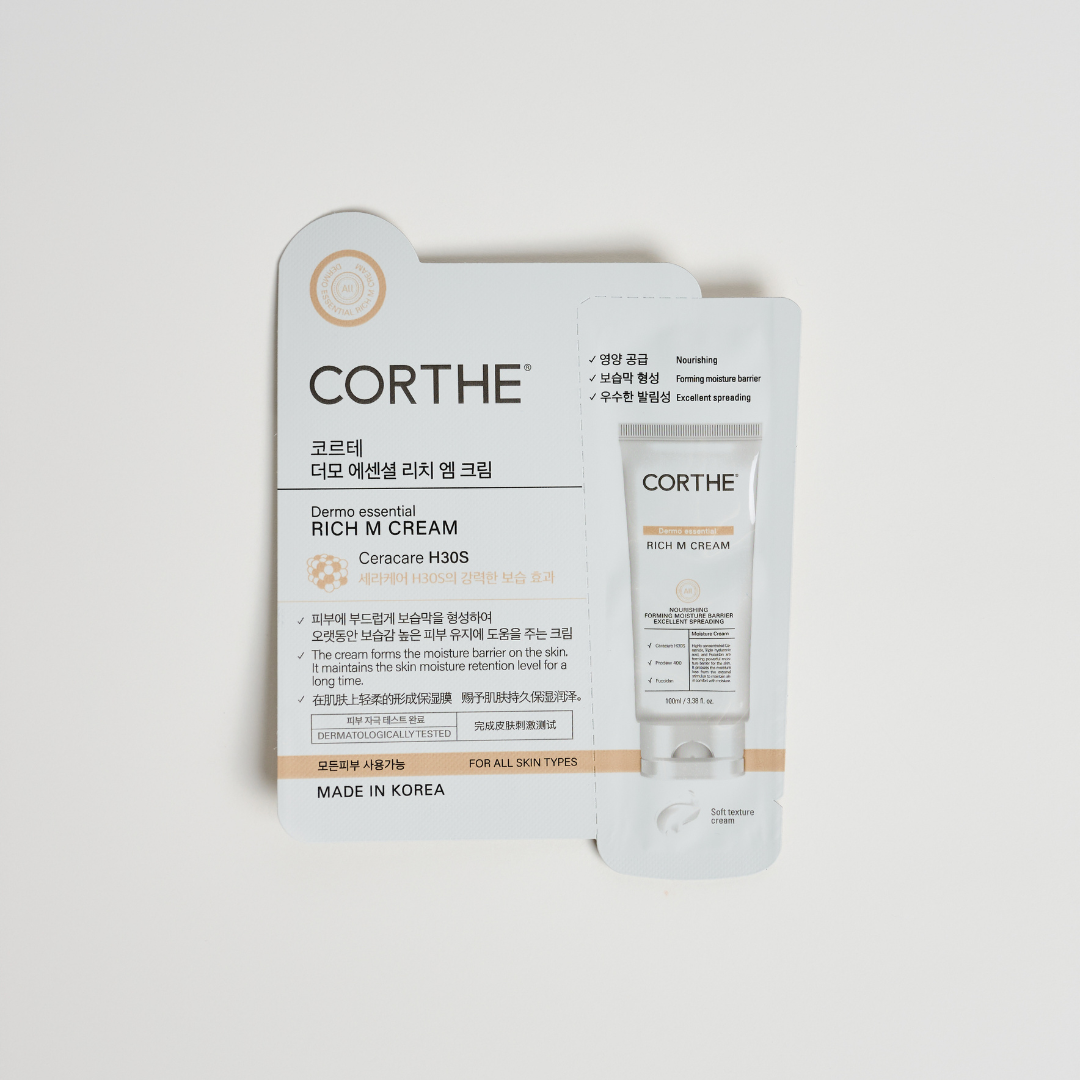 Shop Corthe Dermo Essential Rich M Cream Sample (20 Pack) | Mystic Beauty Korean Skincare