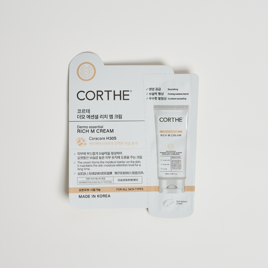 Shop Corthe Dermo Essential Rich M Cream Sample (20 Pack) | Mystic Beauty Korean Skincare