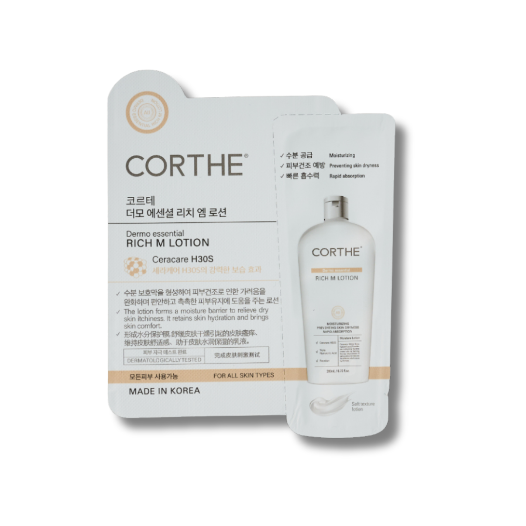 Try Corthe Dermo Essential Rich M Face Lotion (20 Pack) | Mystic Beauty & Korean Skincare