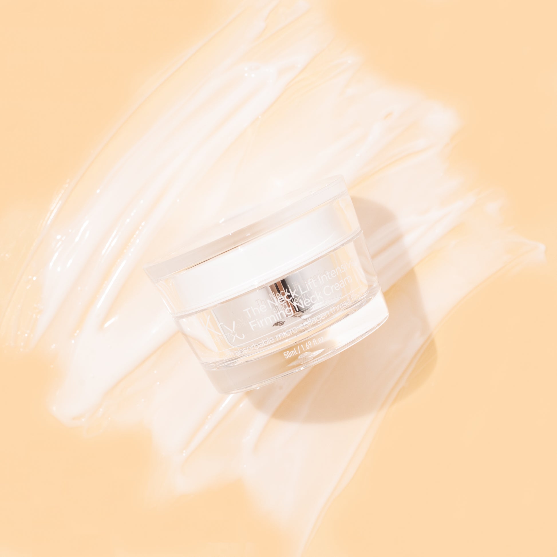 Neck lifting cream texture Korean skincare