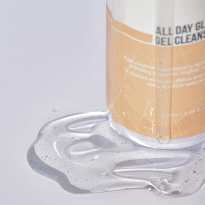 Korean Glow Gel Cleanser; a tea-tree infused solution that solves the problem of surface bacteria and excess sebum while keeping the skin's protective acid mantle fully intact.
