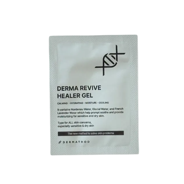 Dermathod Derma Revive Healer Gel 1ml Sample - Cooling Korean recovery gel for redness and inflammation.