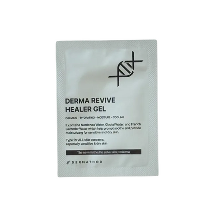Dermathod Derma Revive Healer Gel 1ml Sample - Cooling Korean recovery gel for redness and inflammation.