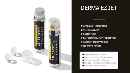 Dermathod EZ Jet Mela Effector FDA approved Korean at home microchanneling brightening single treatment kit sterile disposable ampoule device