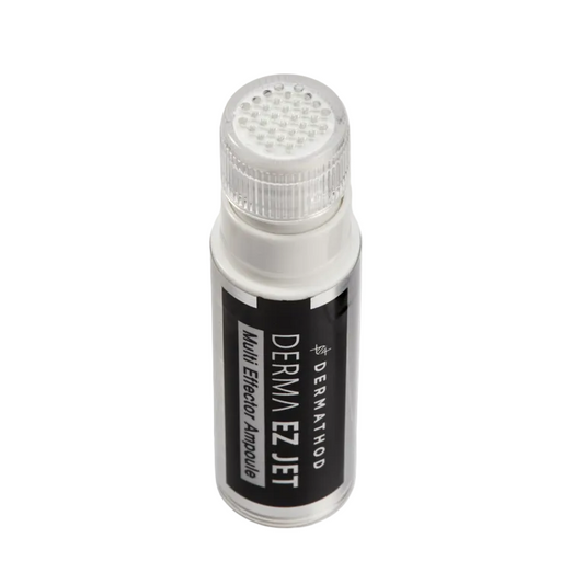 Close-up of Dermathod's integrated delivery system: 32 medical-grade needles that create micro-channels to infuse hyaluronic acid and peptides directly into the dermis for barrier health.