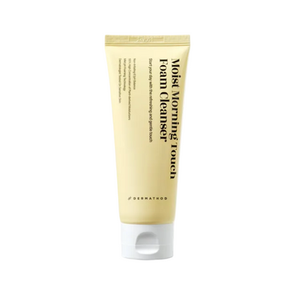 Dermathod Morning Touch, an elegant Korean foam cleanser that leaves sensitive skin calm, radiant, and perfectly hydrated.