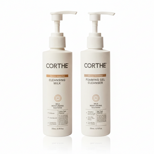 Korean skincare double cleanse kit for dry skin