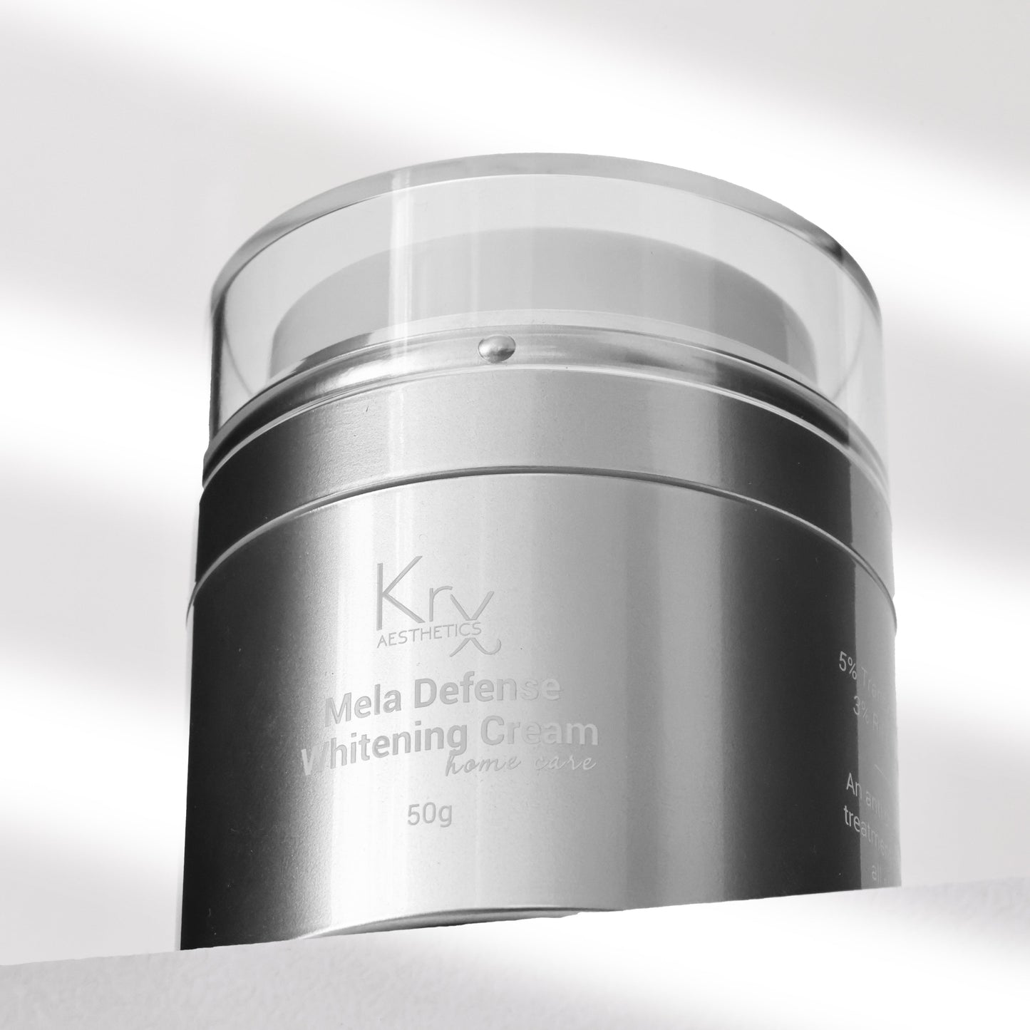 Why Fermented Rice Water? The KrX Mela Defense Cream utilizes fermented rice to soothe melasma-prone skin while boosting the efficacy of Tranexamic Acid and Niacinamide.