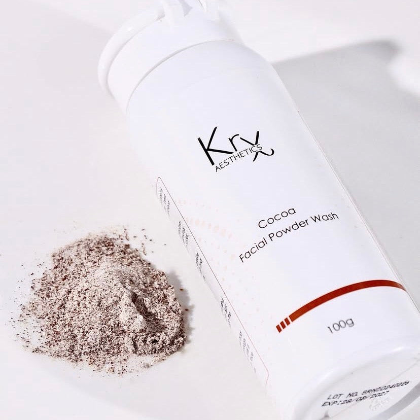 KrX Cocoa Facial Powder Wash | Brightening Enzyme Cleanser