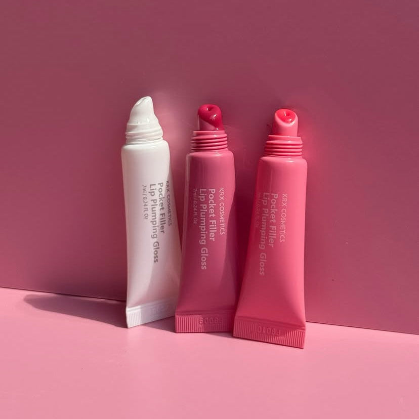 Professional K-Beauty application: The Pink KrX Pocket Filler instantly smoothing fine lines and adding a dimensional, healthy flush to dehydrated lips.
