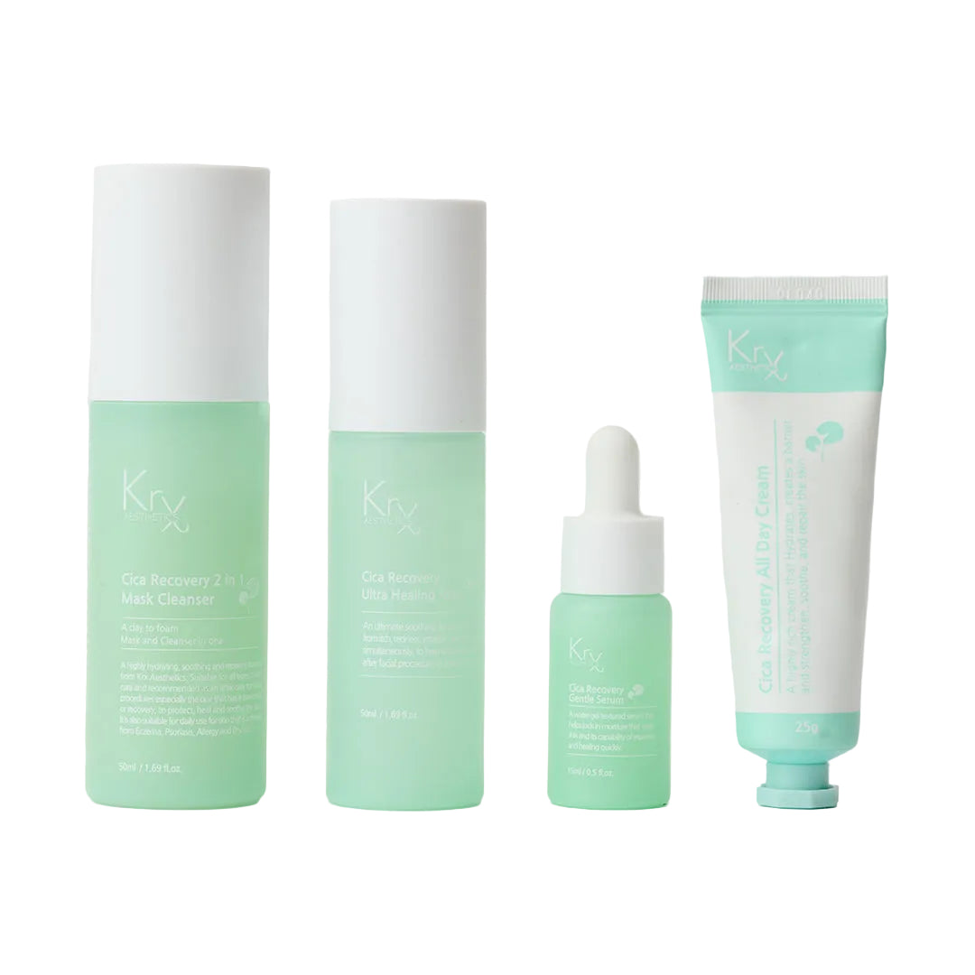 Korean Cica Recovery Kit For Sensitive Skin | KrX Aesthetics