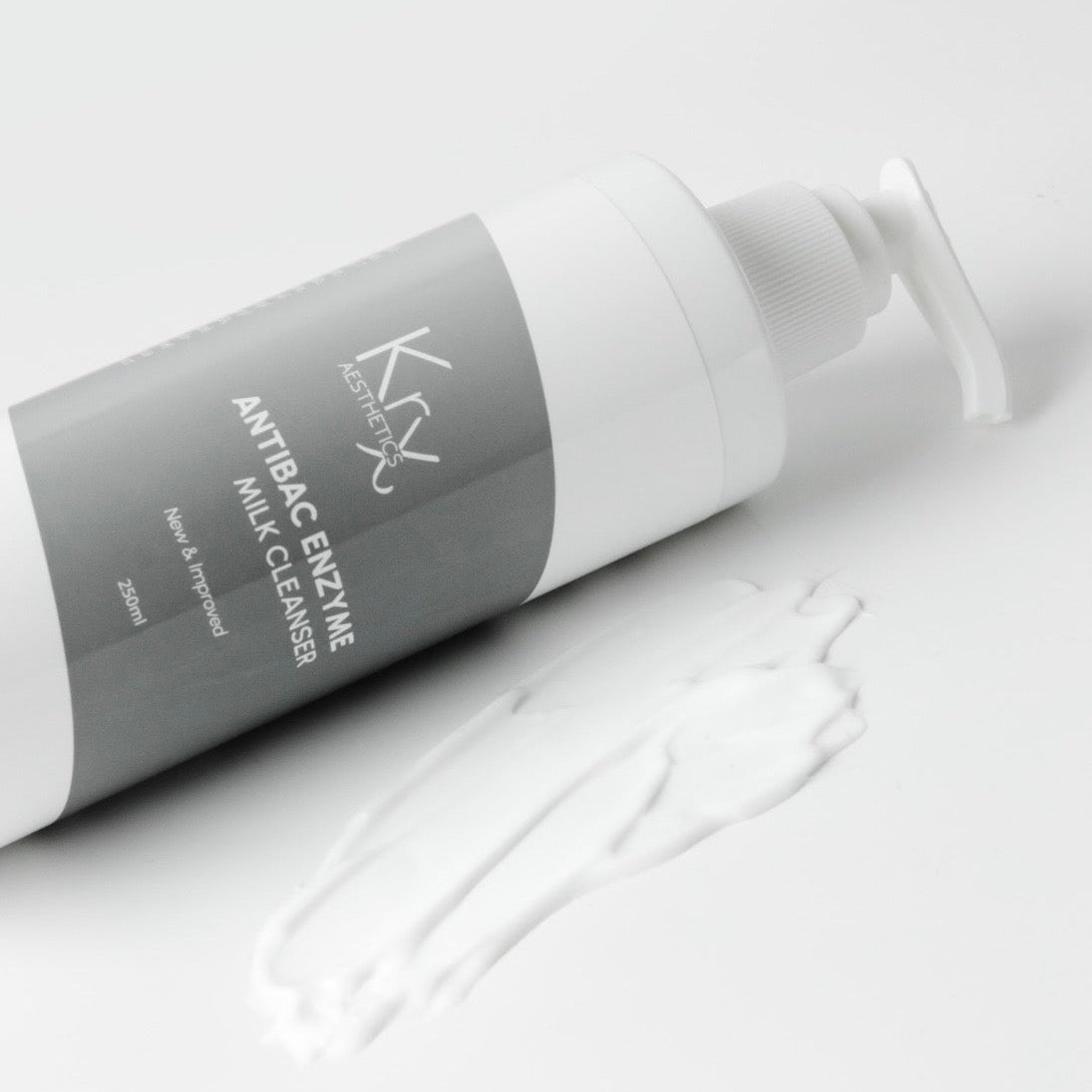ich, creamy texture of the KrX Enzyme Milk designed to fix dullness and flakiness on even the most sensitive skin types.