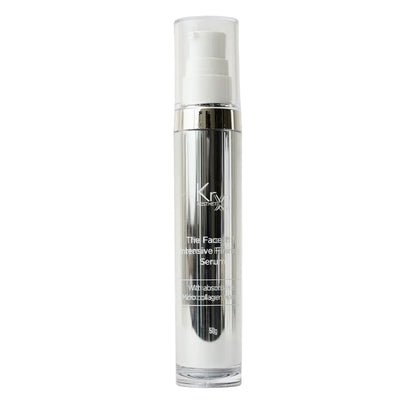 Instant hydration and long-term firming benefits with KrX Aesthetics intensive face lift firming serum treatment.
