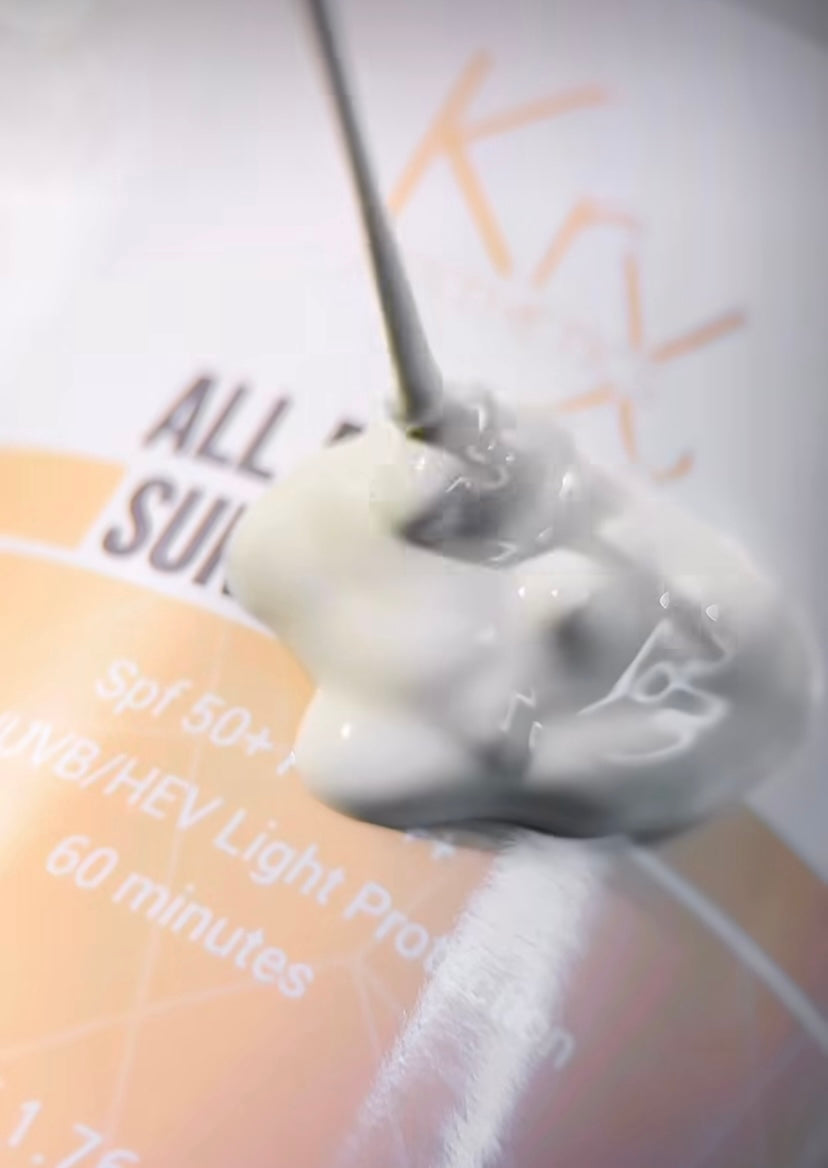 KrX Sunblocker SPF 50 PA+++ infused with Vitamin E (Tocopherol); a professional-grade solution that solves the "invisible damage" problem by neutralizing free radicals that bypass physical filters, providing an essential second layer of biological defense for long-term skin health.