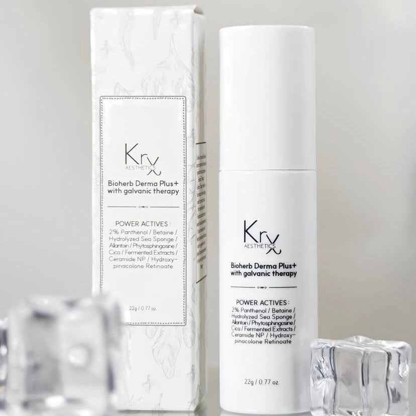 The KrX Bioherb Derma Plus+ Korean resurfacing treatment system, designed to improve skin density and smooth uneven texture without a clinic visit.