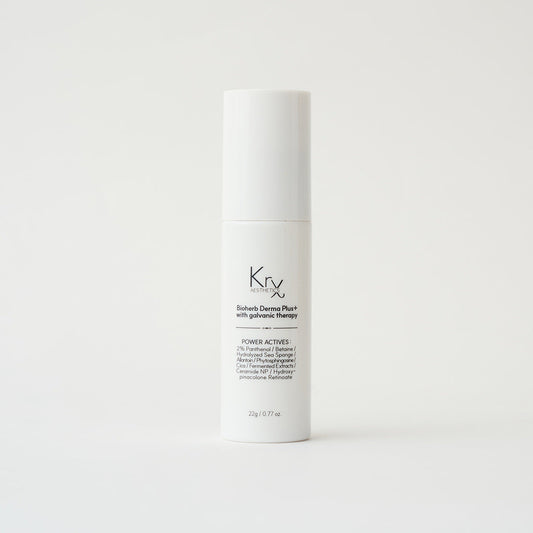 KrX Bioherb Derma Plus Galvanic Spicule Therapy pump bottle for liquid microneedling and skin resurfacing