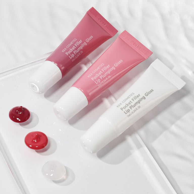 Clinical Korean lip plumpers by KrX Aesthetics; formulated with multi-molecular Hyaluronic Acid to flood lip tissue with hydration and smooth fine vertical lip lines.